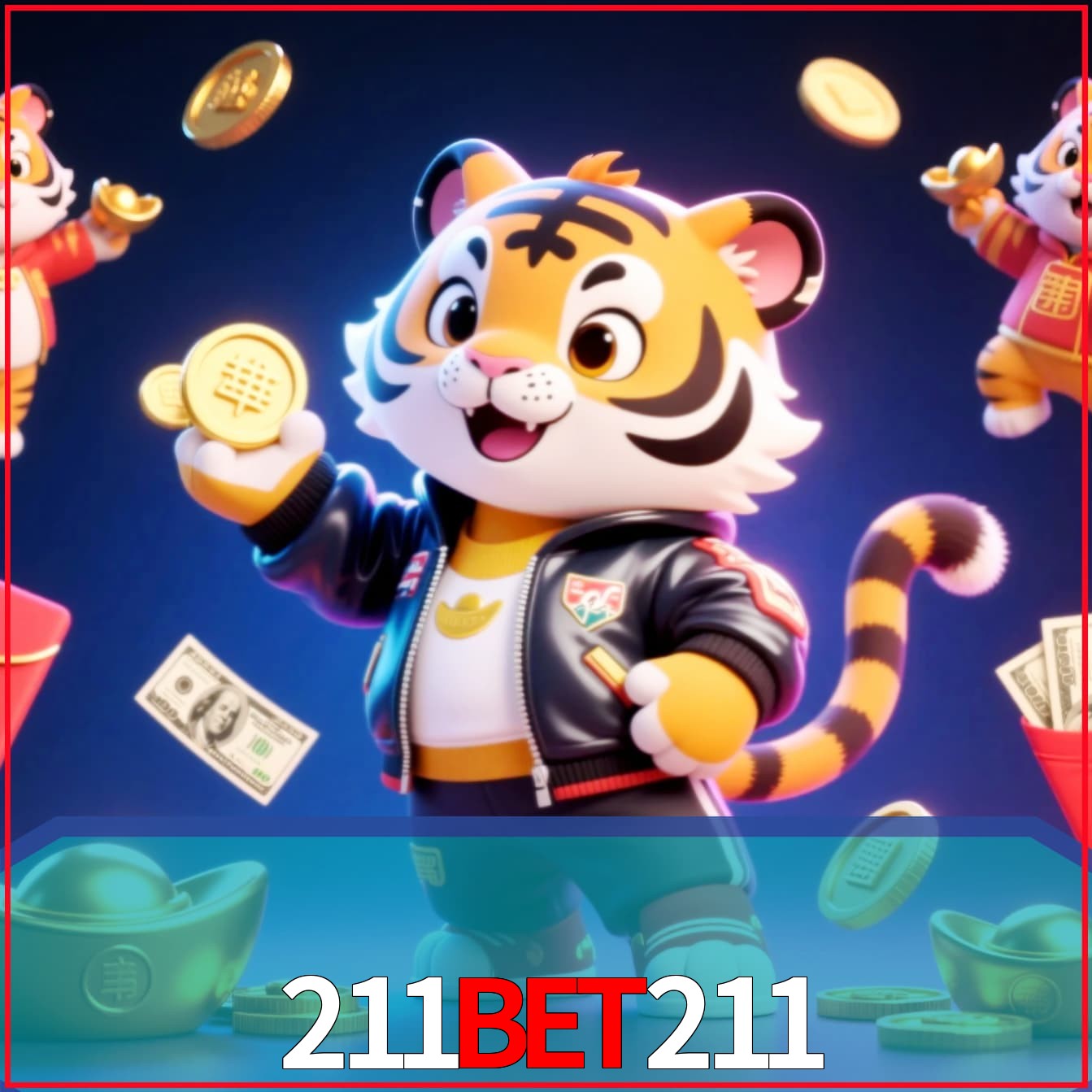 Slot machine 3D icon with number 7 and 1